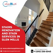 Stairs renovation and Stain Services in Glen Mills